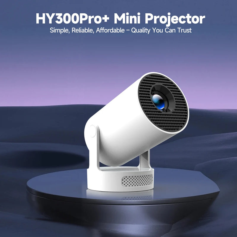 Découvrez le projecteur HY300Pro+ compact et puissant qui vous offre une expérience visuelle immersive où que vous soyez.